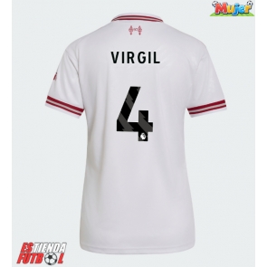 Liverpool Virgil van Dijk #4 Segunda Equipación Mujer 2026-27 Manga Corta